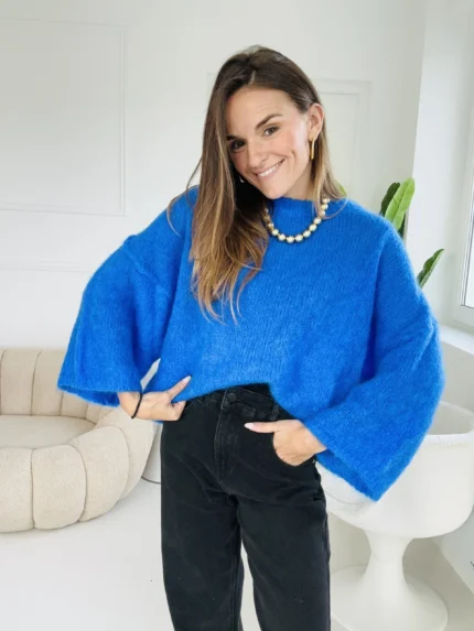 Face Pull Aurelie bleu Pulls Gilets jolies bretonnes