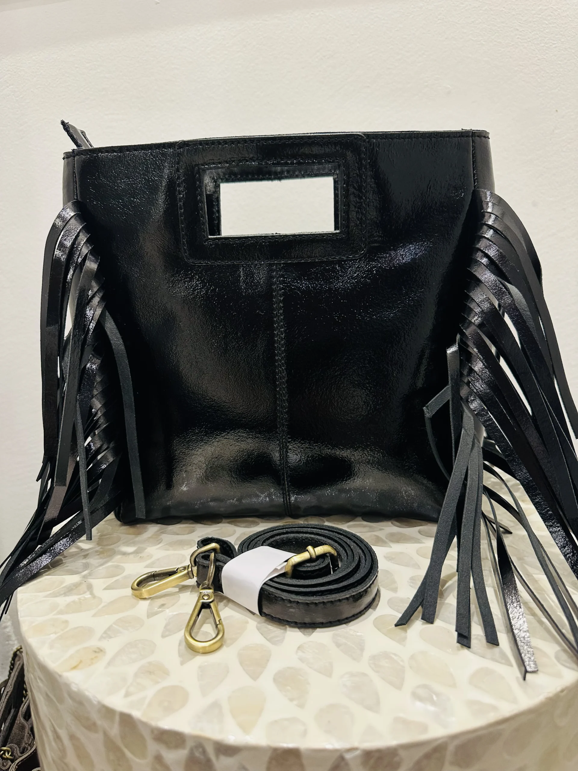Face2 Grand sac Amelia cuir noir accessoires jolies bretonnes